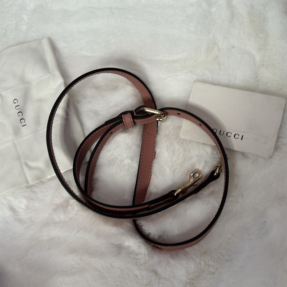 💯 Gucci 🌸 Mini Mauve Pink Crossbody Bag - Picture 4 of 13
